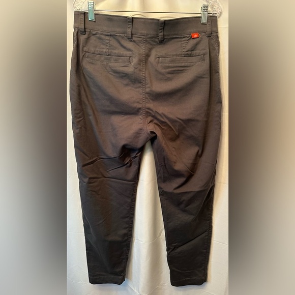 Nike Dri-FIT UV Standard Fit Golf Chino Pants 32x30 Charcoal Gray Red Tab Logo - Picture 7 of 9